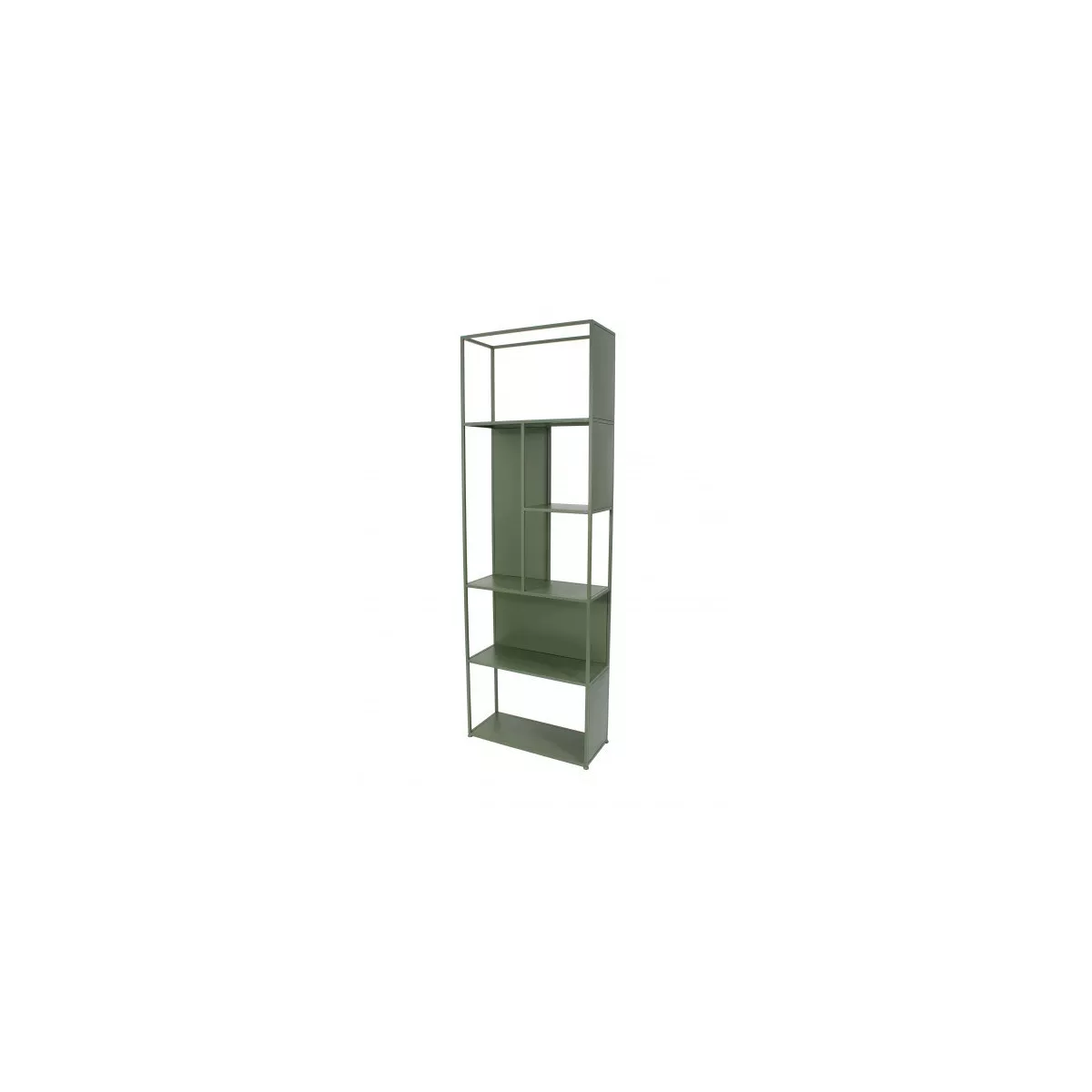 Etagère Asymétrique Esprits Métal Vert 60x180
