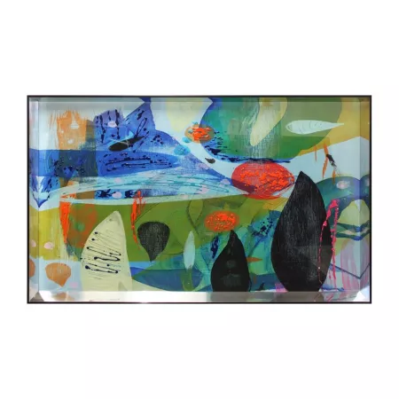 Tableau Verre Tropic Swarovski