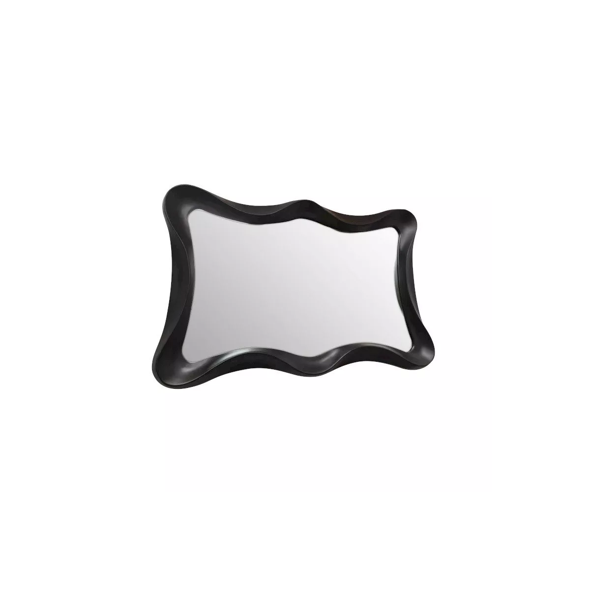 Miroir Vagues rectangulaire noir 120cm