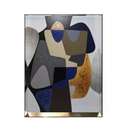 Tableau Verre Déco Bleue