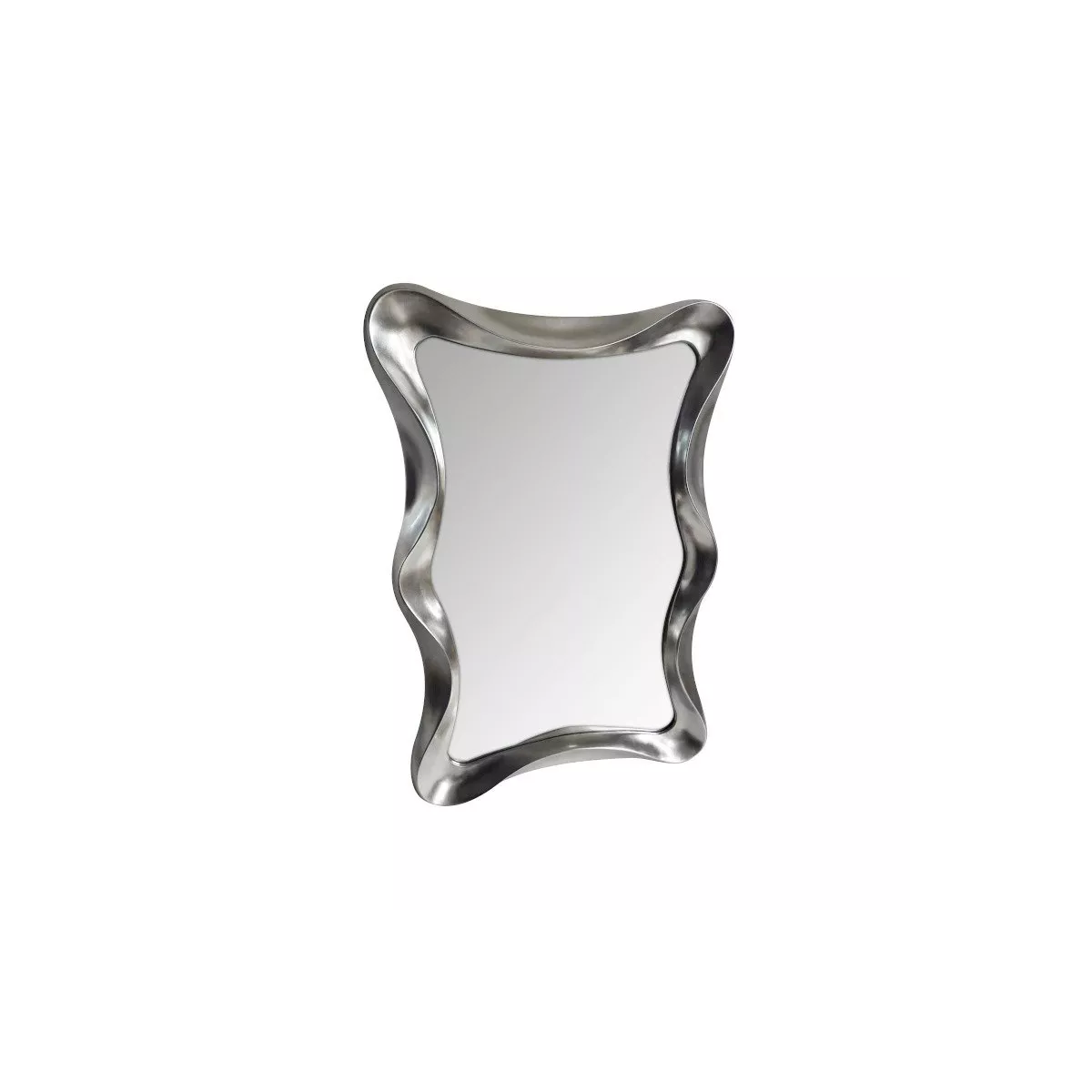 Miroir Vagues rectangulaire Argent 120cm