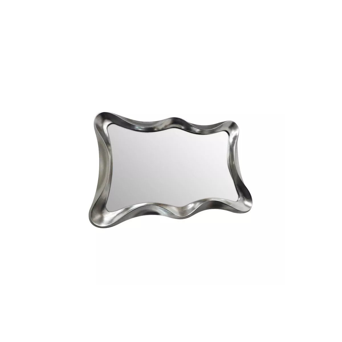 Miroir Vagues rectangulaire Argent 120cm
