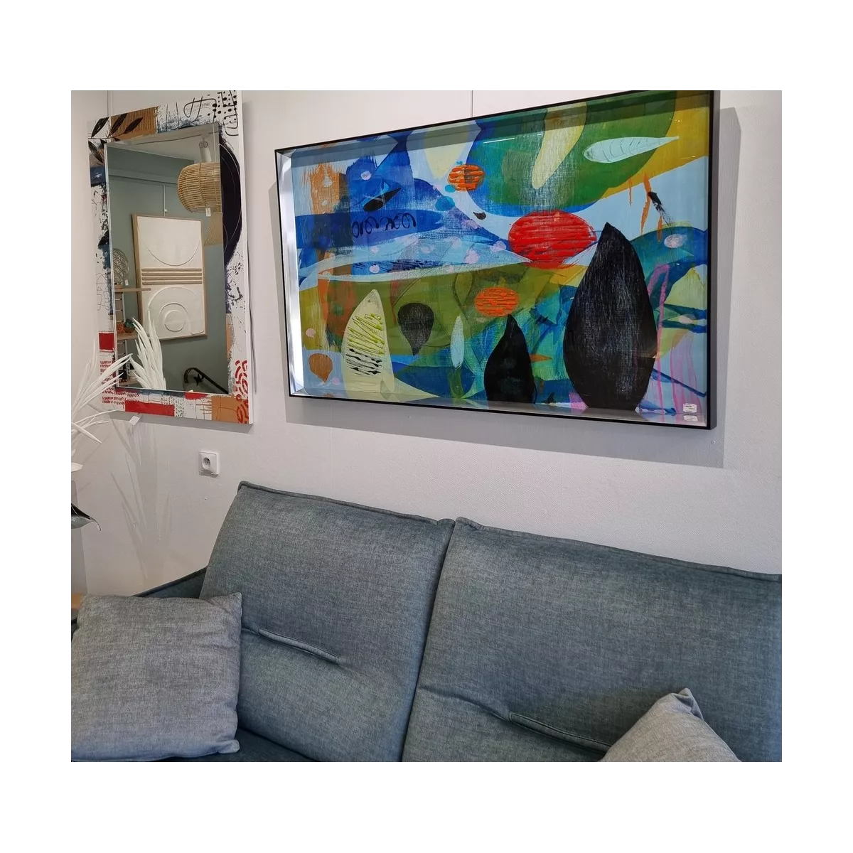 Tableau Verre Tropic Swarovski