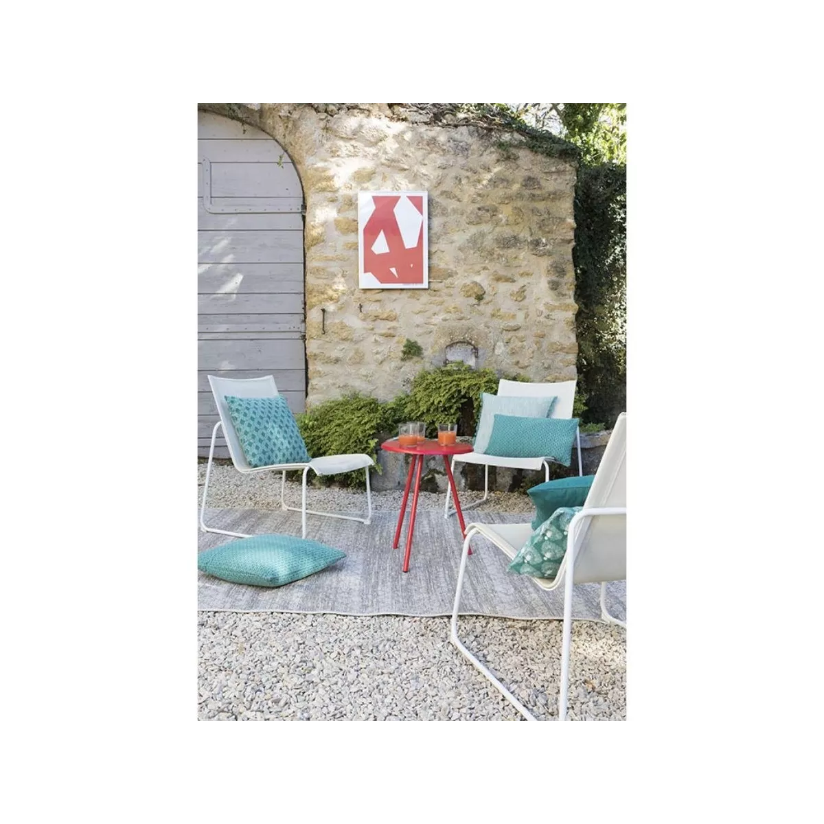 Tapis Outdoor Catania Acier 120x170