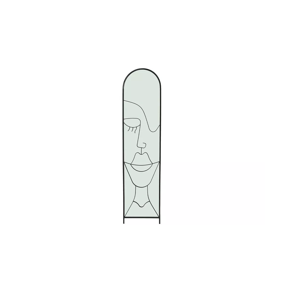 Psyché Visage en Métal noir