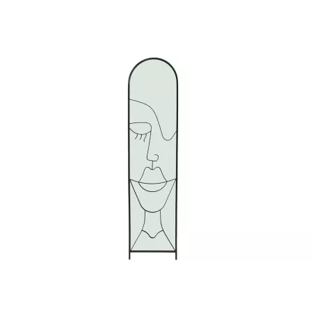 Psyché Visage en Métal noir