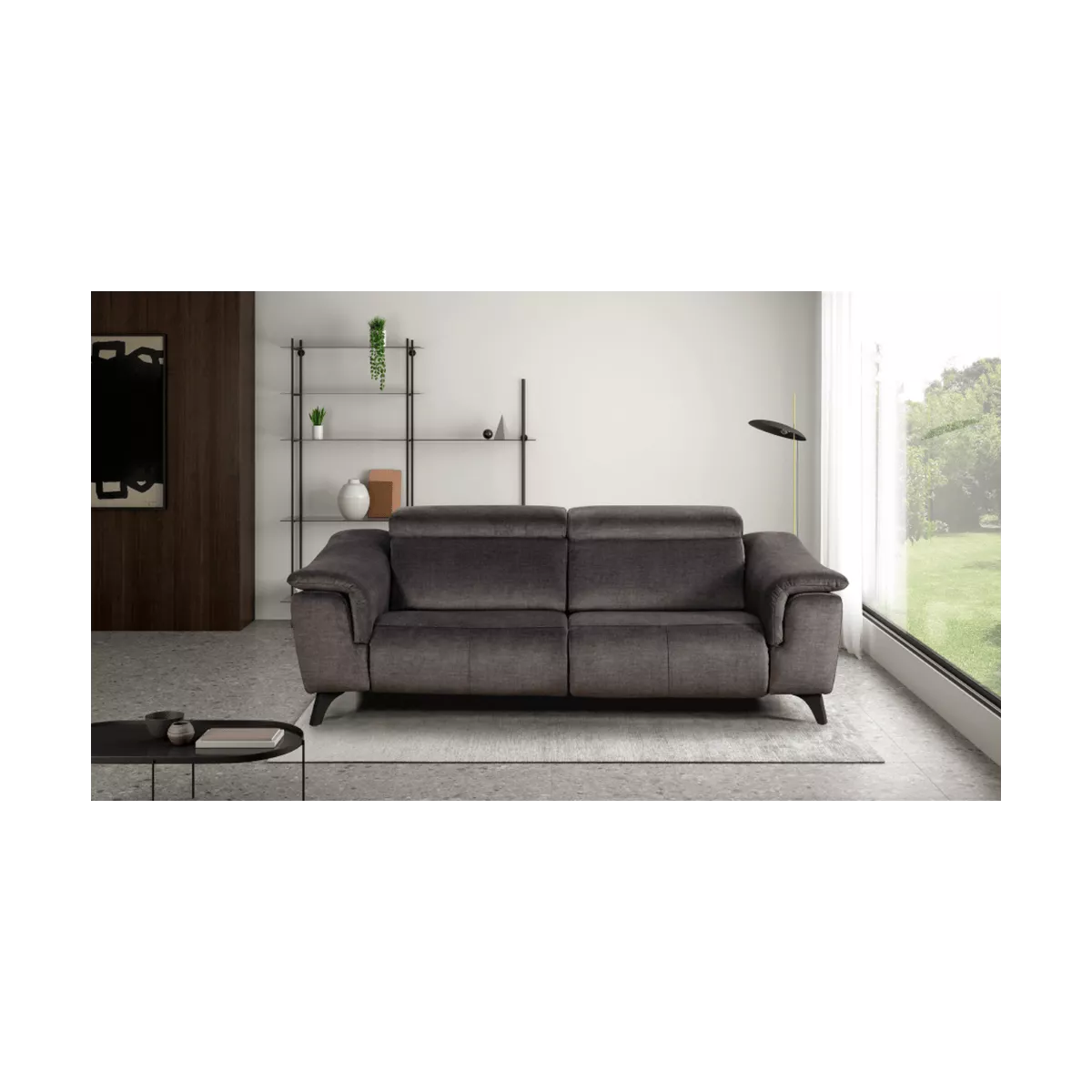Canapé Relax Motorisé Class 200 cm Charcoal