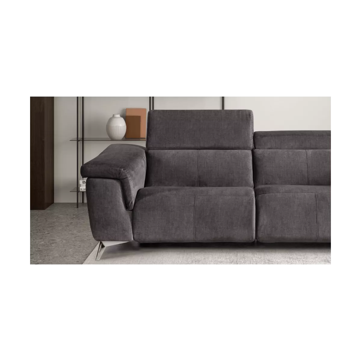 Canapé Relax Motorisé Class 200 cm Charcoal