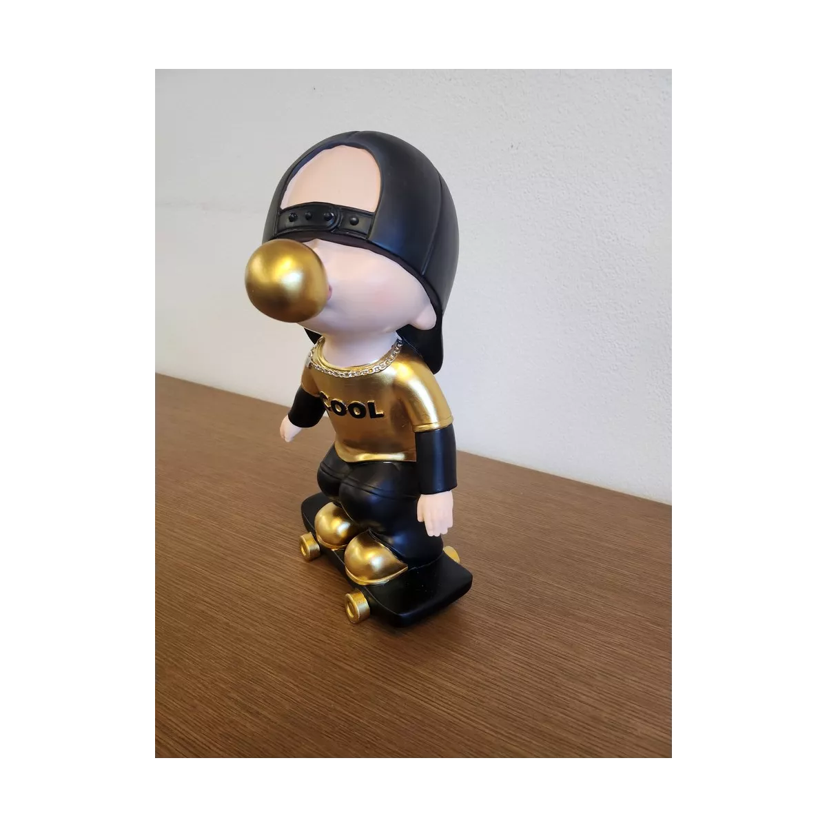 Statue Skateurs Noir H.35cm