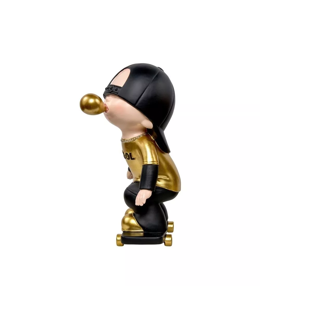 Statue Skateurs Noir H.35cm