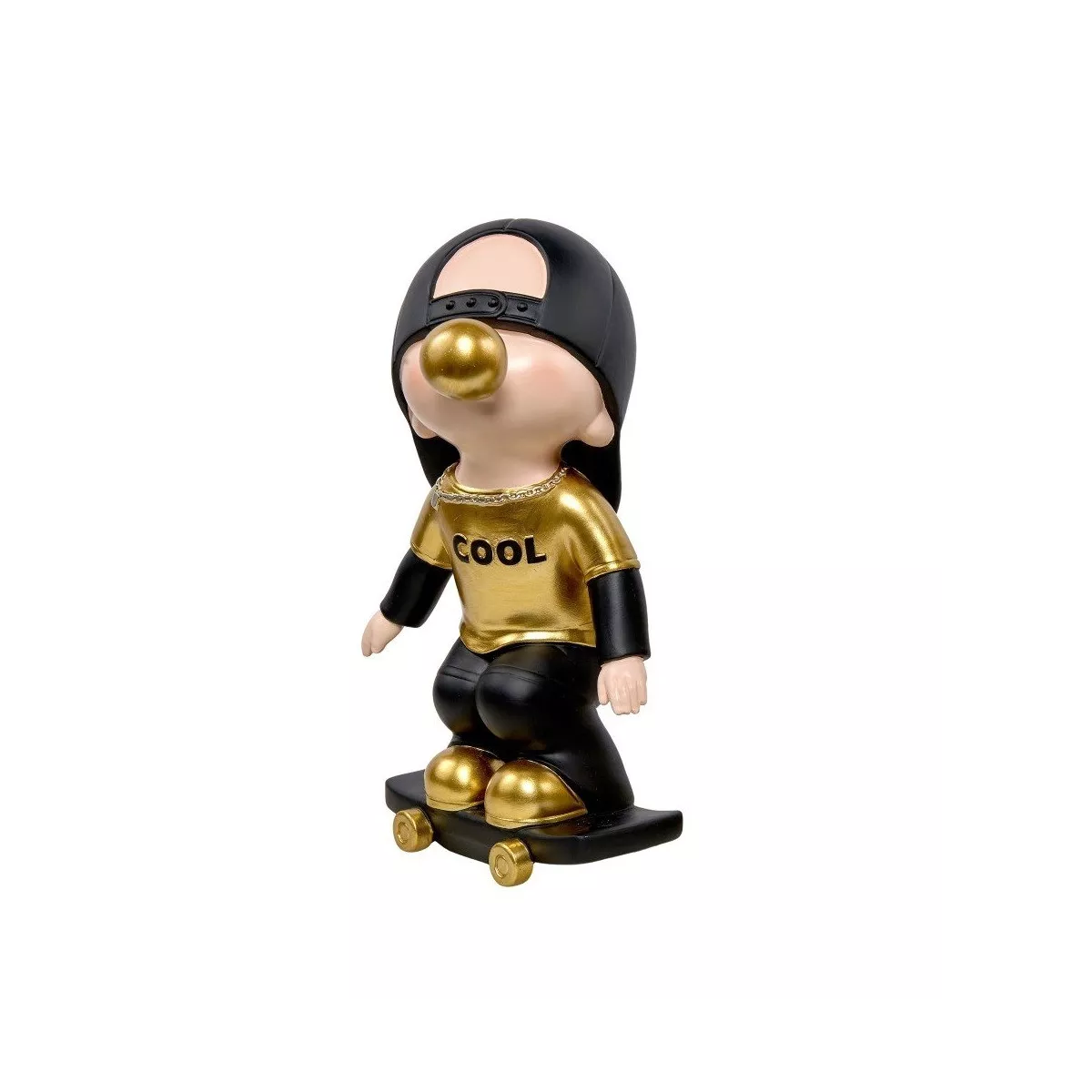 Statue Skateurs Noir H.35cm