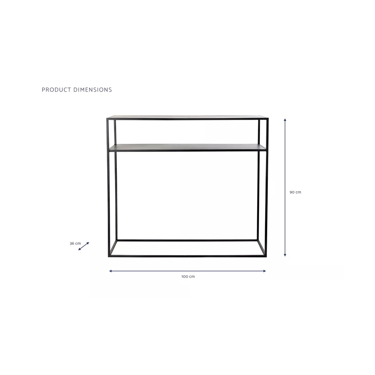 Etagère métal 100x90