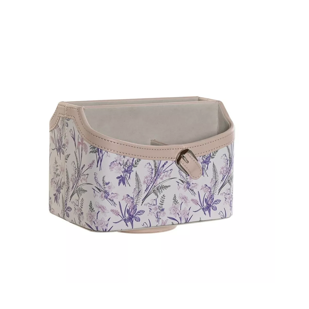 Porte télécommandes Tournant Fleuri Violet