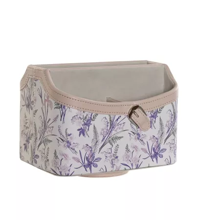 Porte télécommandes Tournant Fleuri Violet