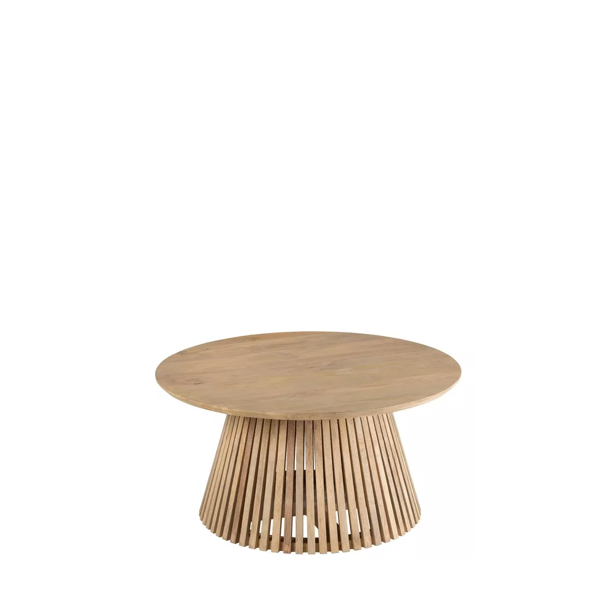 Table basse Vincent  Manguier Naturel Diam 90