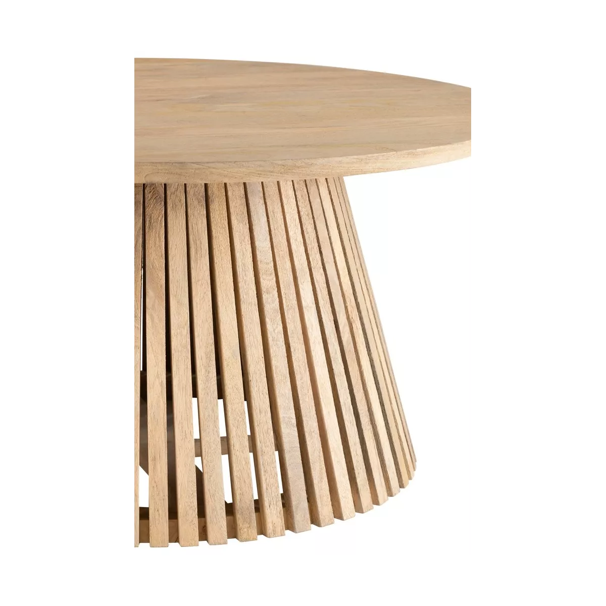Table basse Vincent  Manguier Naturel Diam 90