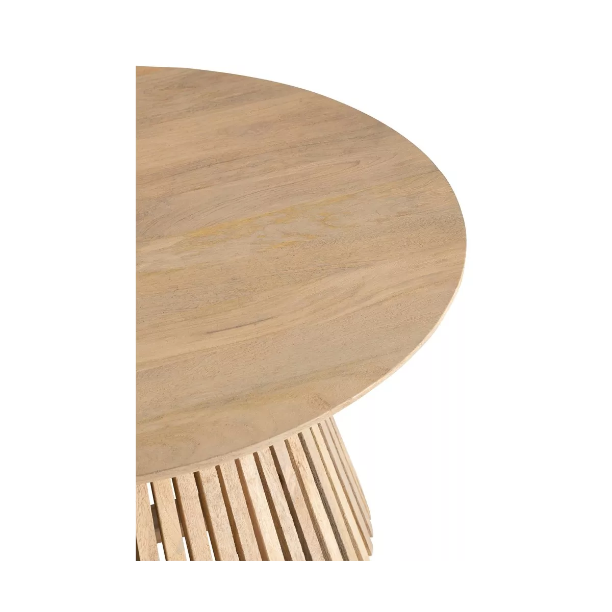 Table basse Vincent  Manguier Naturel Diam 90