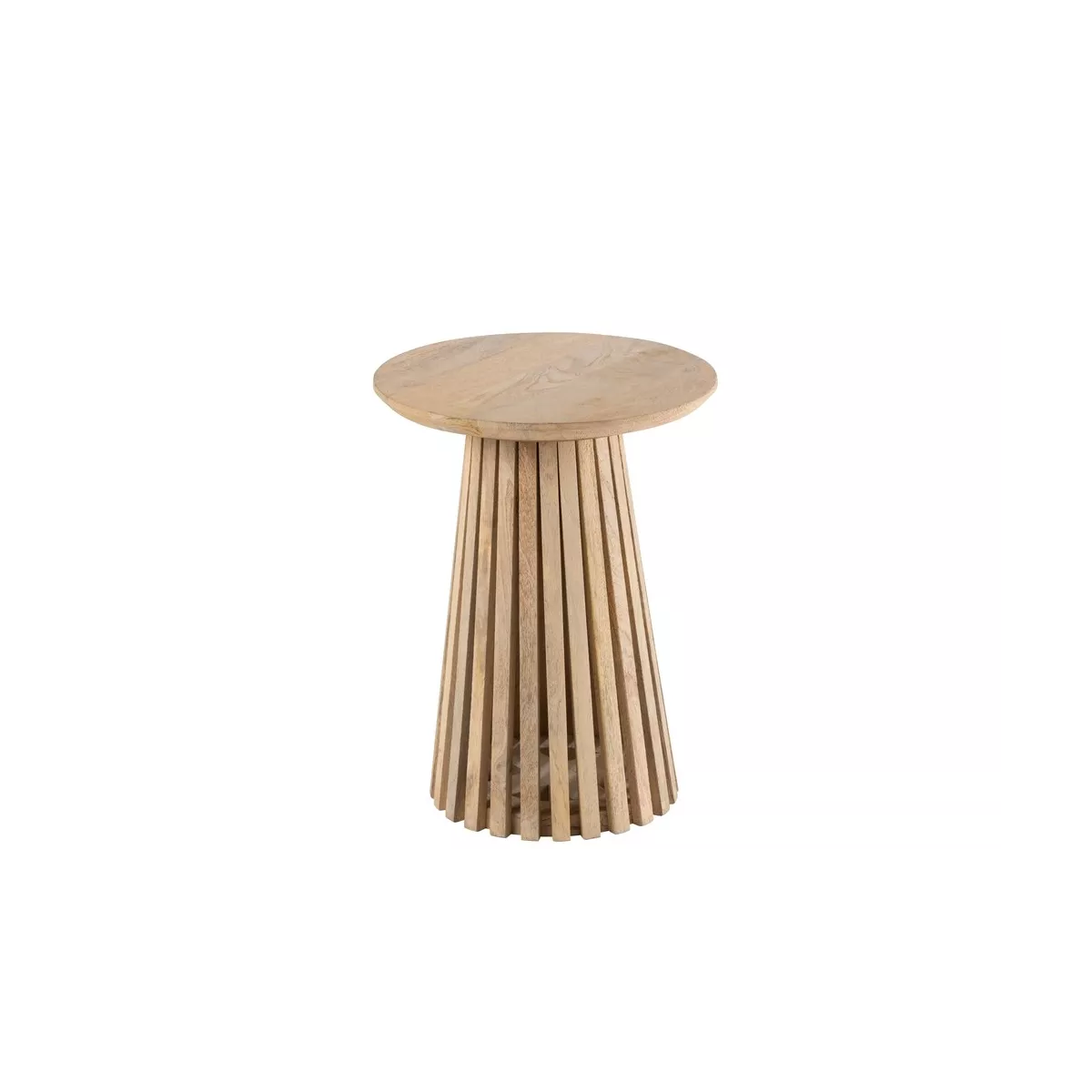 Table basse Vincent  Manguier Naturel Diam 40