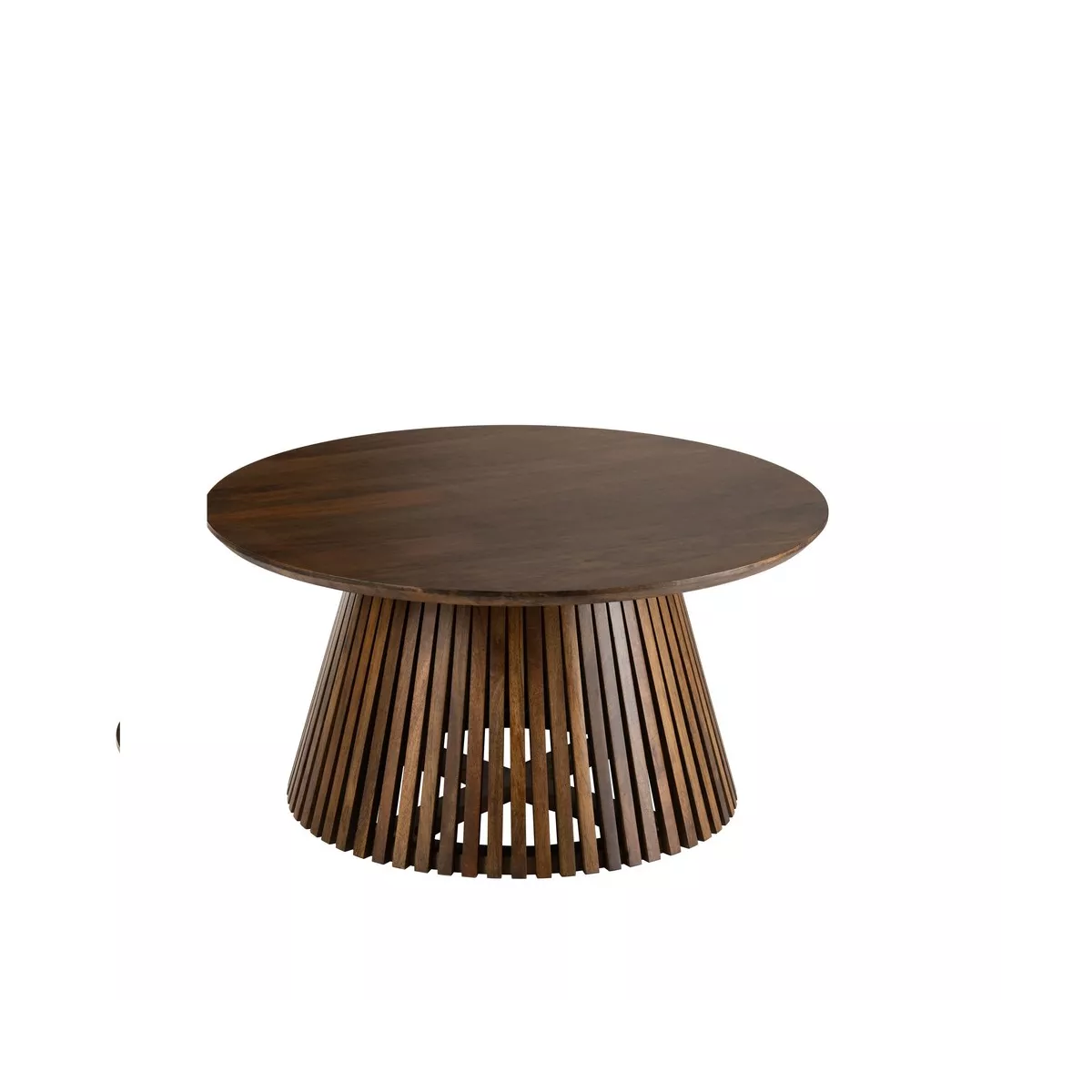 Table basse Vincent  Manguier Brun  Diam 90