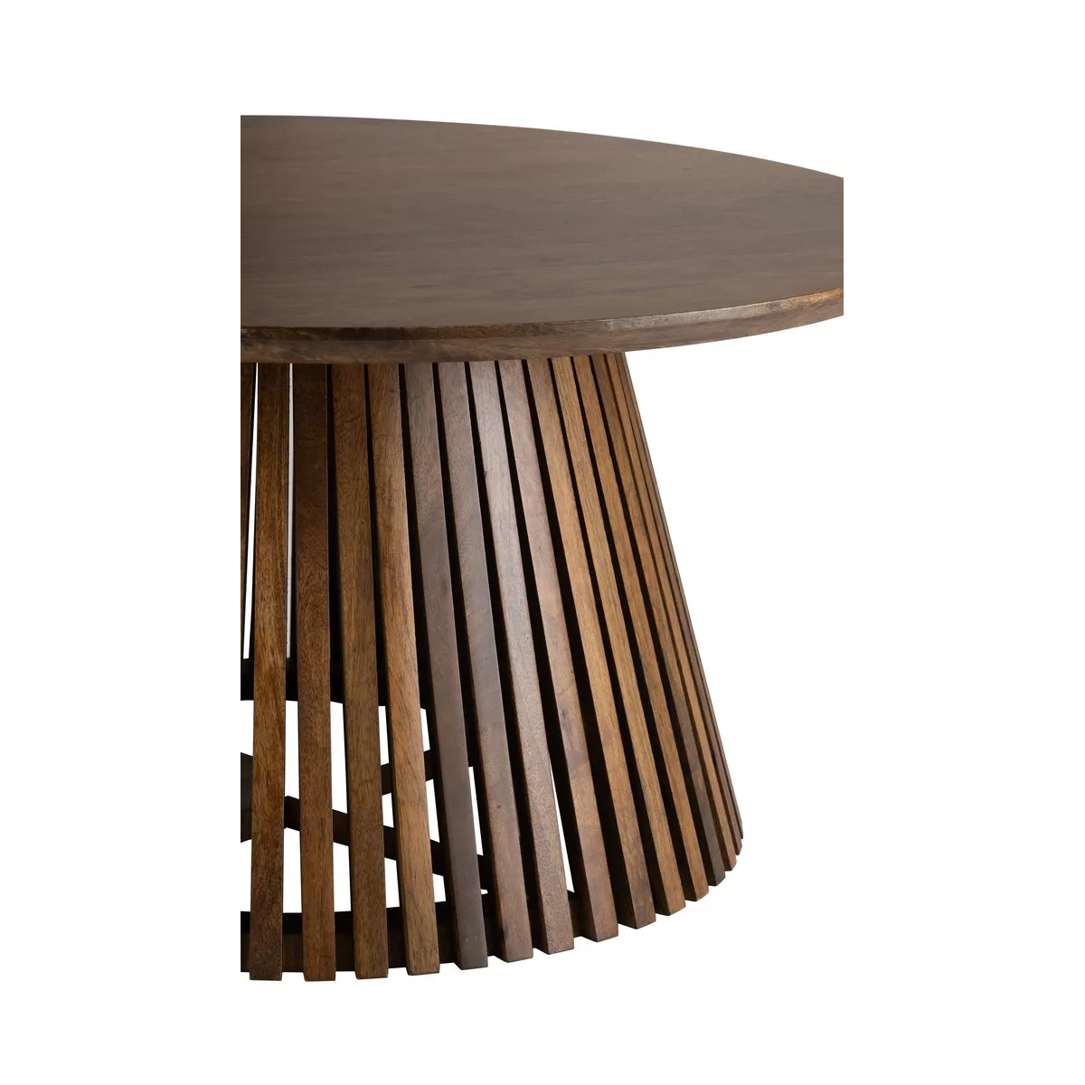 Table basse Vincent  Manguier Brun  Diam 90
