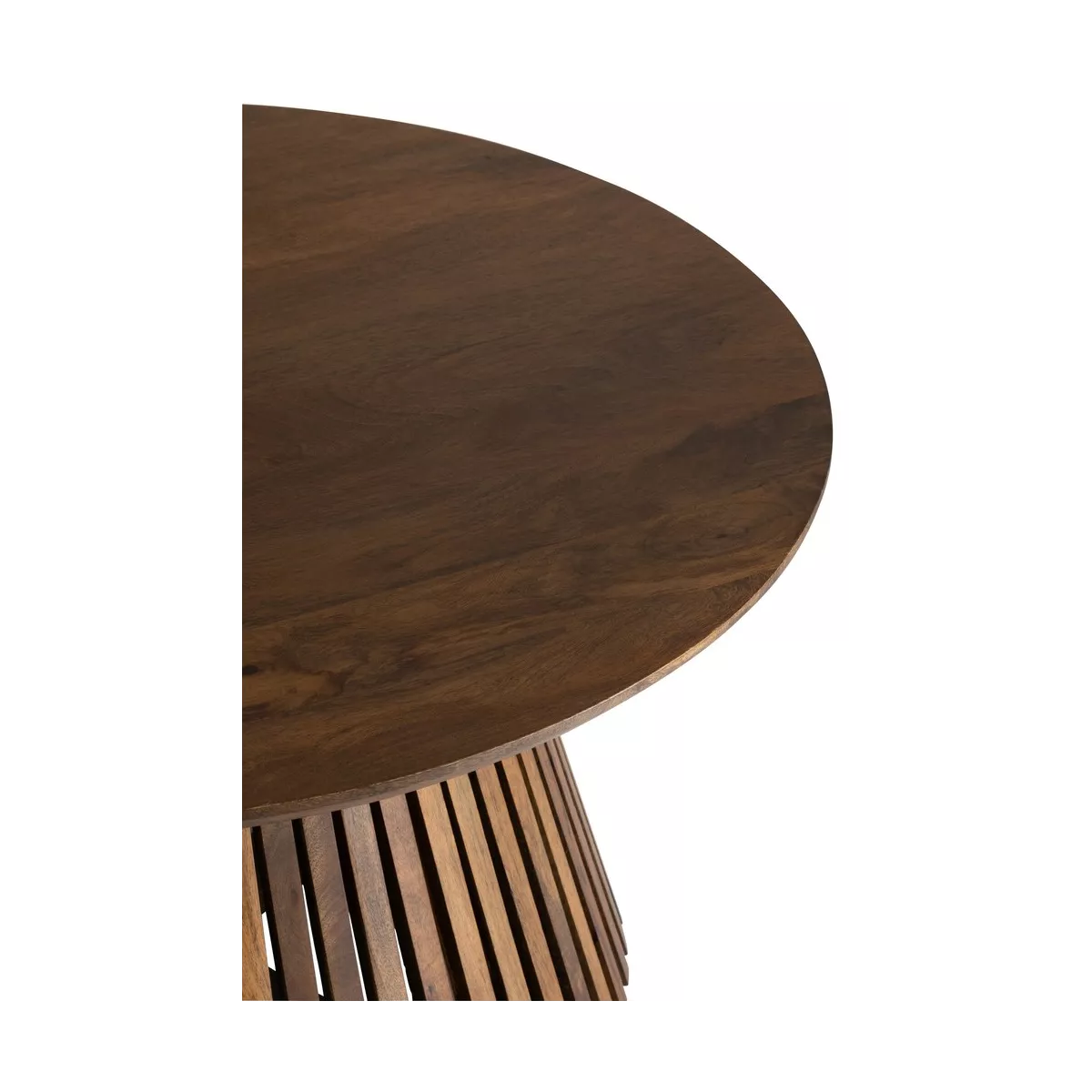 Table basse Vincent  Manguier Brun  Diam 90