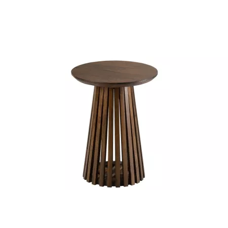 Table basse Vincent  Manguier Brun Diam 40