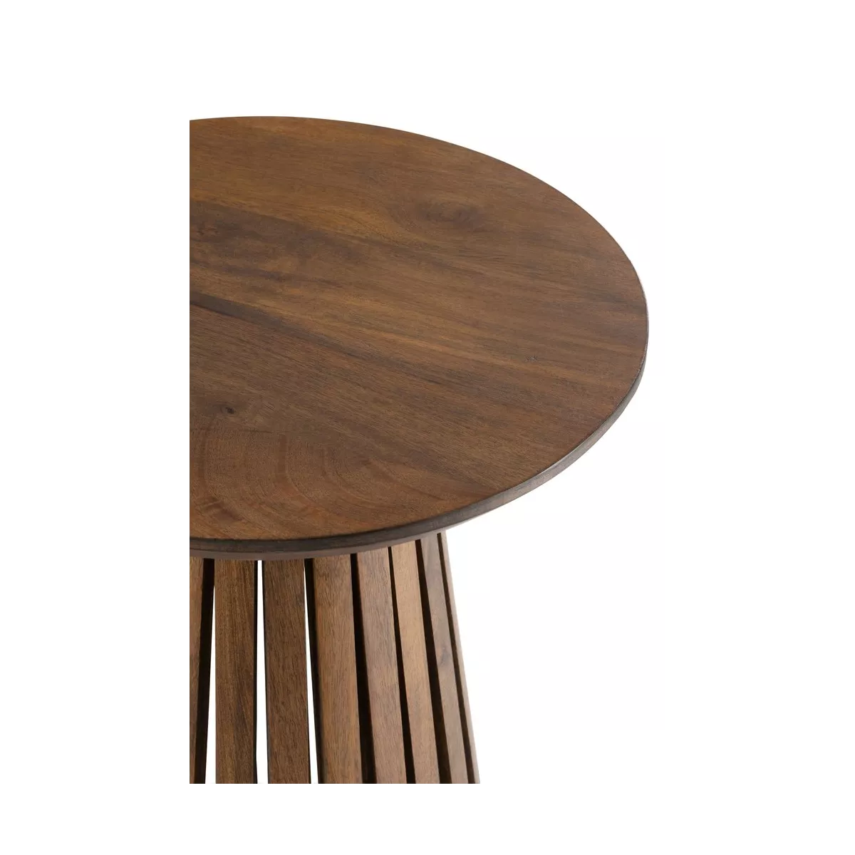 Table basse Vincent  Manguier Brun Diam 40