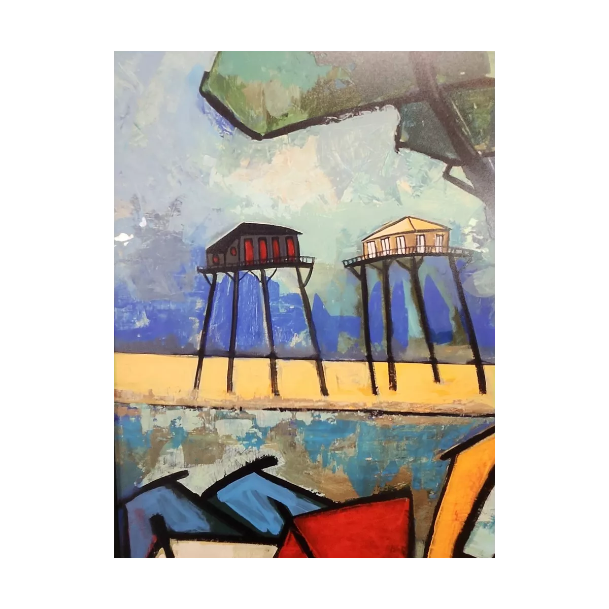 Tableau Gonnin Le phare du cap ferret 60x60