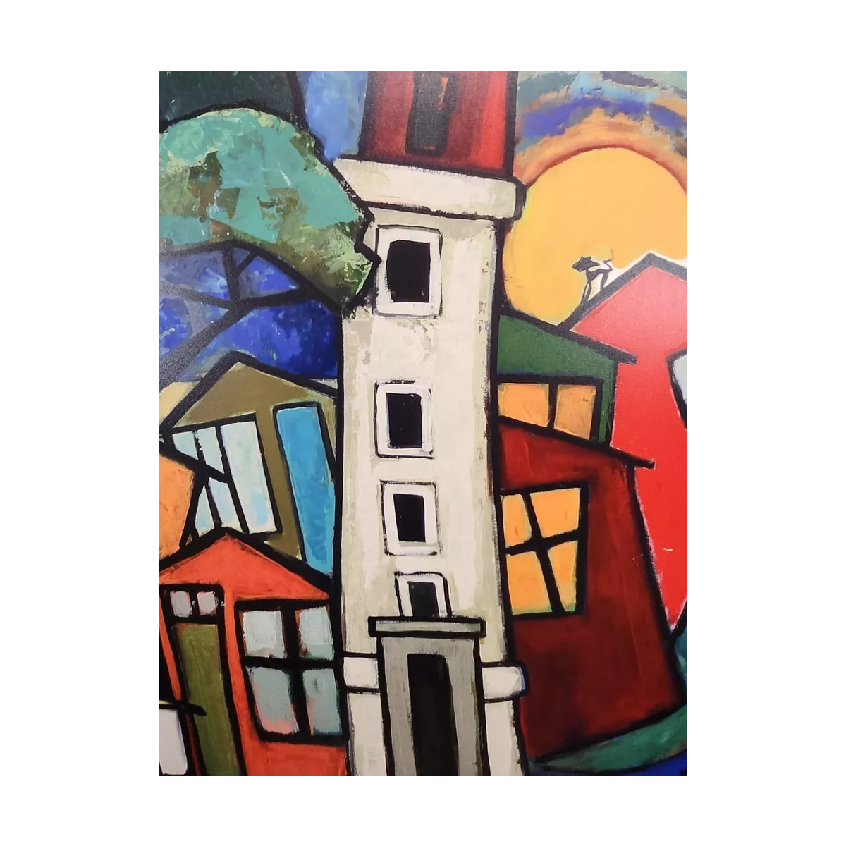 Tableau Gonnin Le phare du cap ferret 60x60