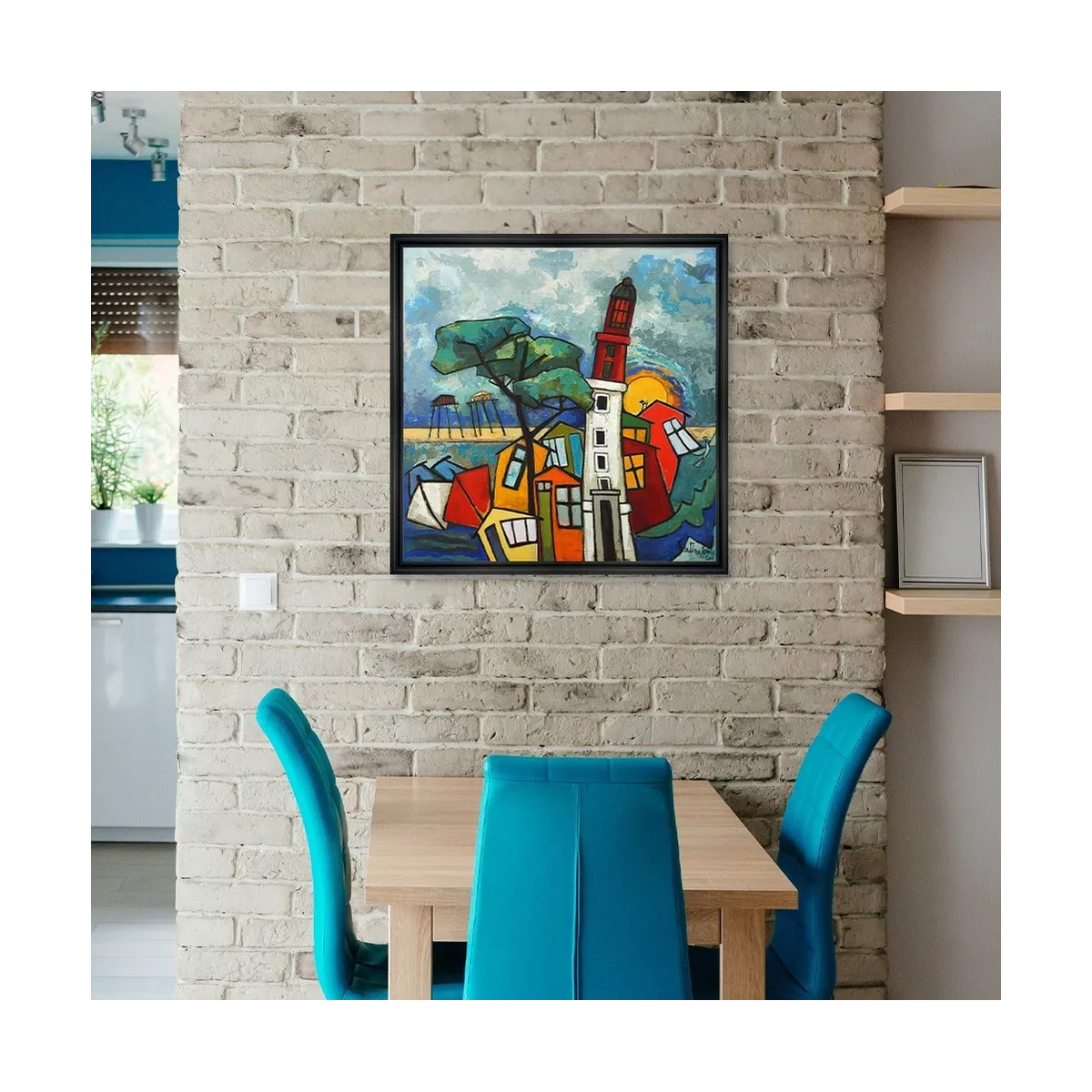 Tableau Gonnin Le phare du cap ferret 60x60