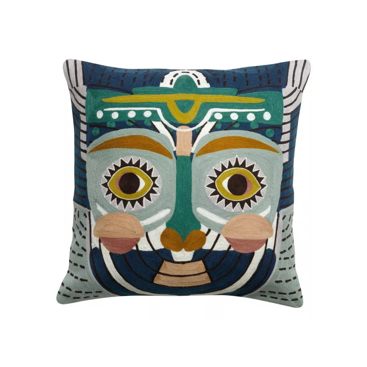 Coussin Brodé Yahu 45x45