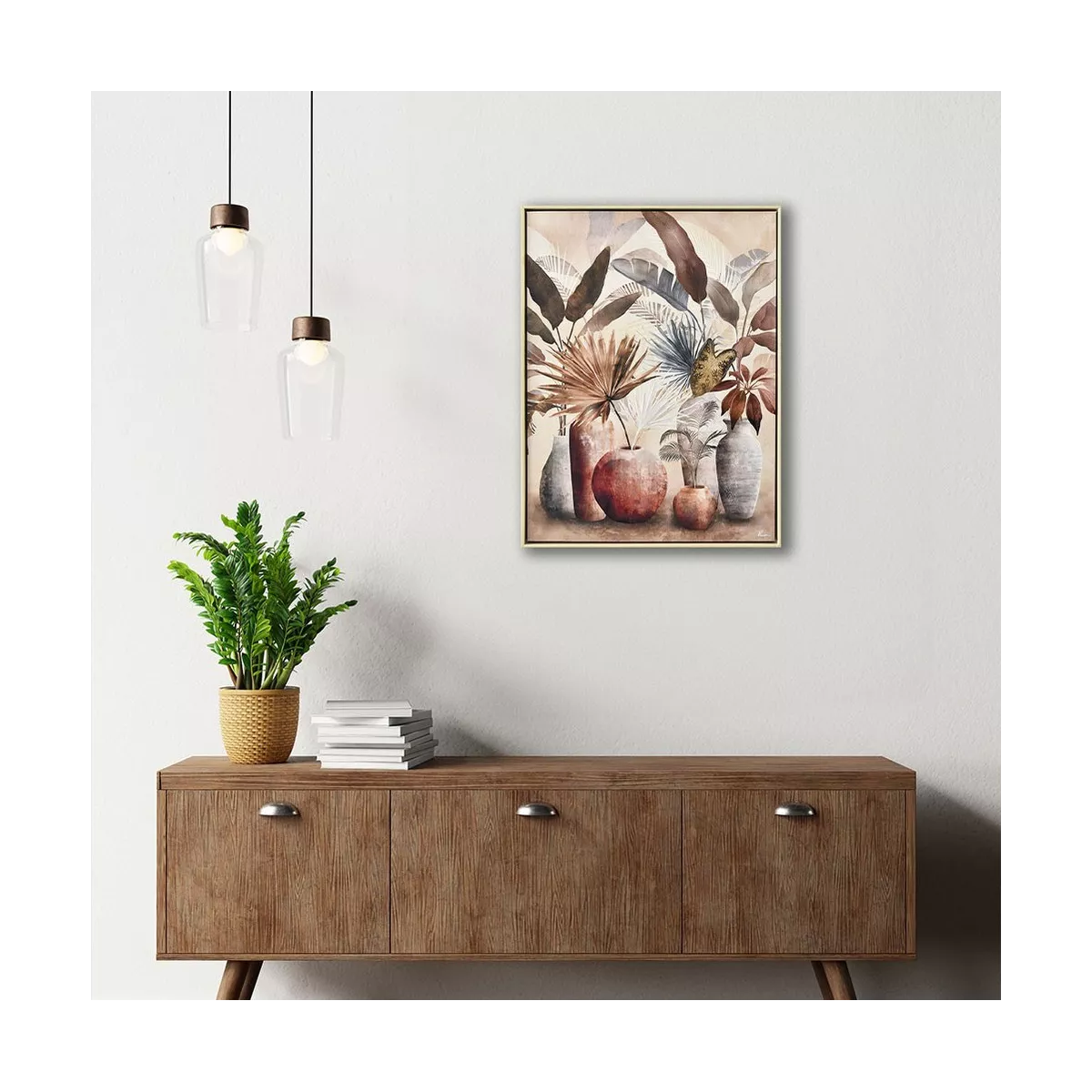Tableau Pots de fleurs 63x83