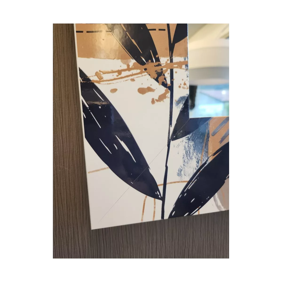 Miroir Cubisme Design 93x73
