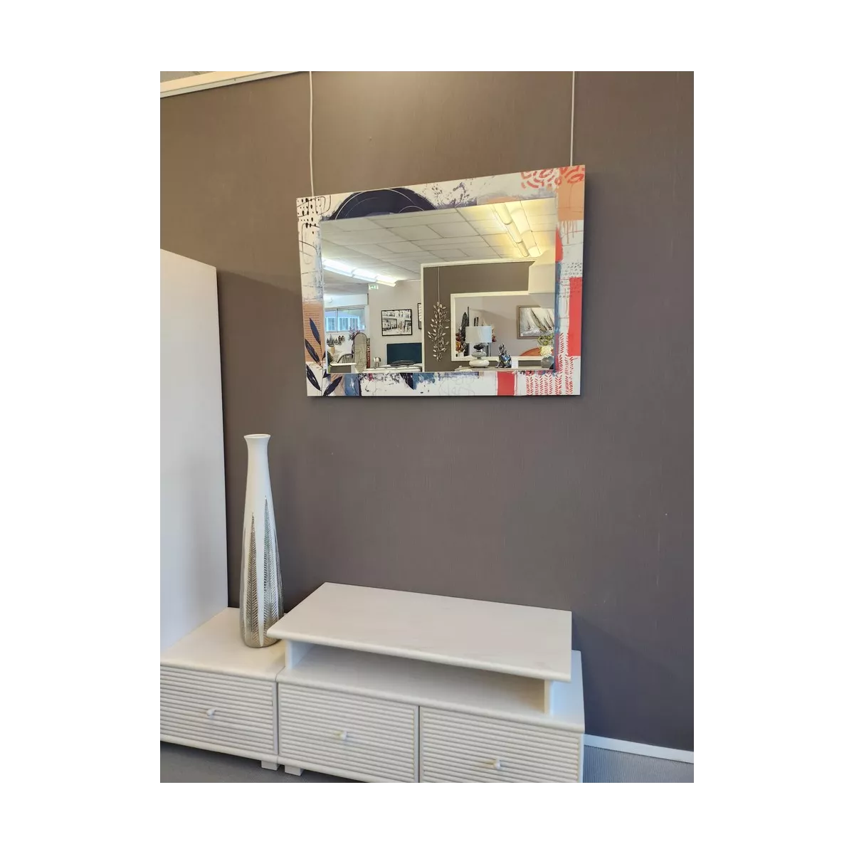 Miroir Cubisme Design 93x73