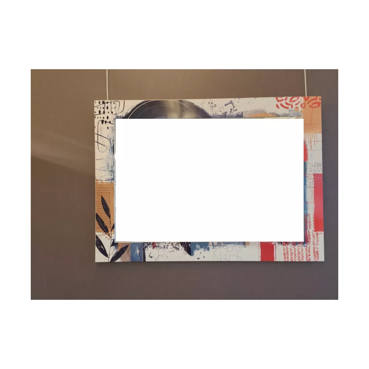 Miroir Cubisme Design 93x73