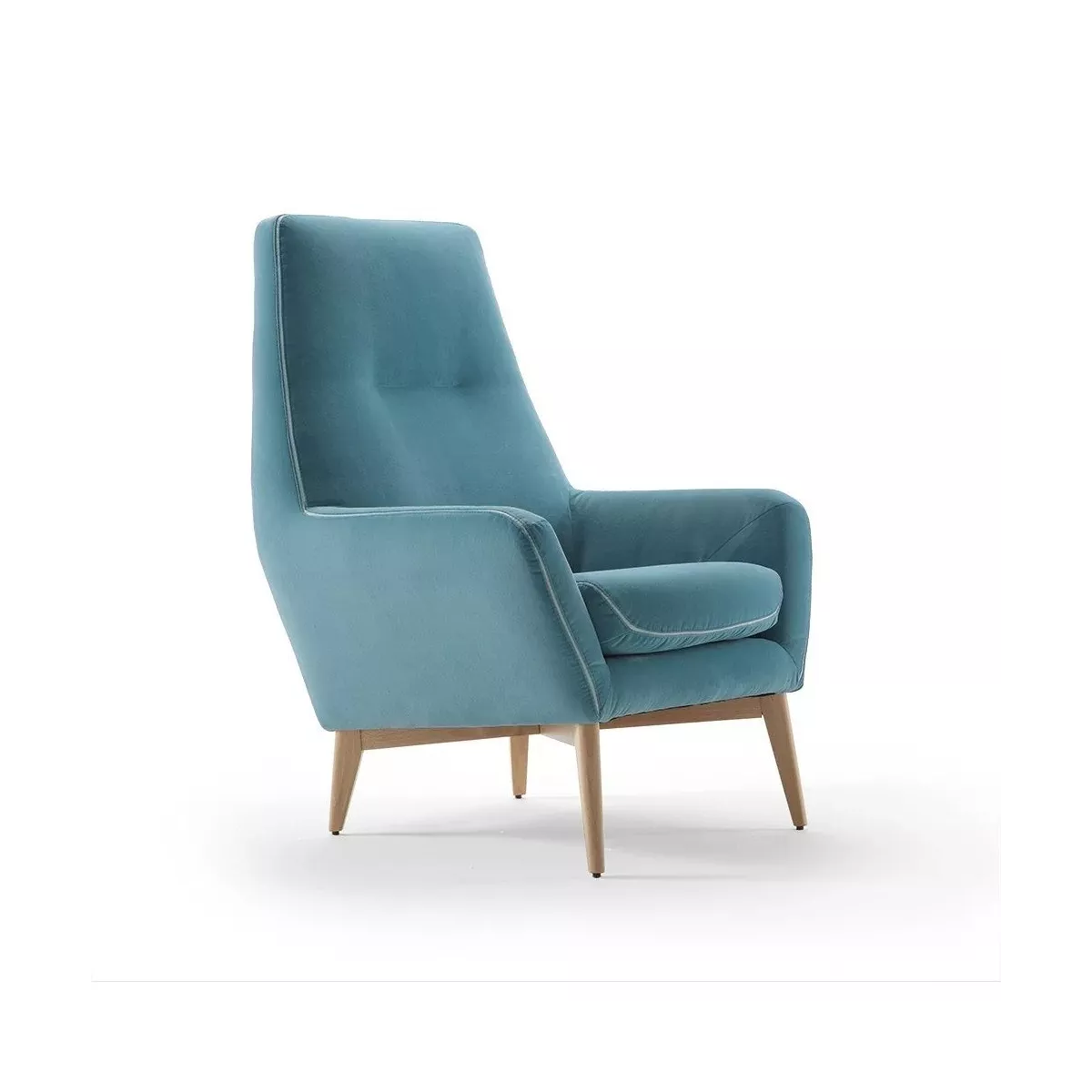 Fauteuil Haut Dossier Catania Bleu