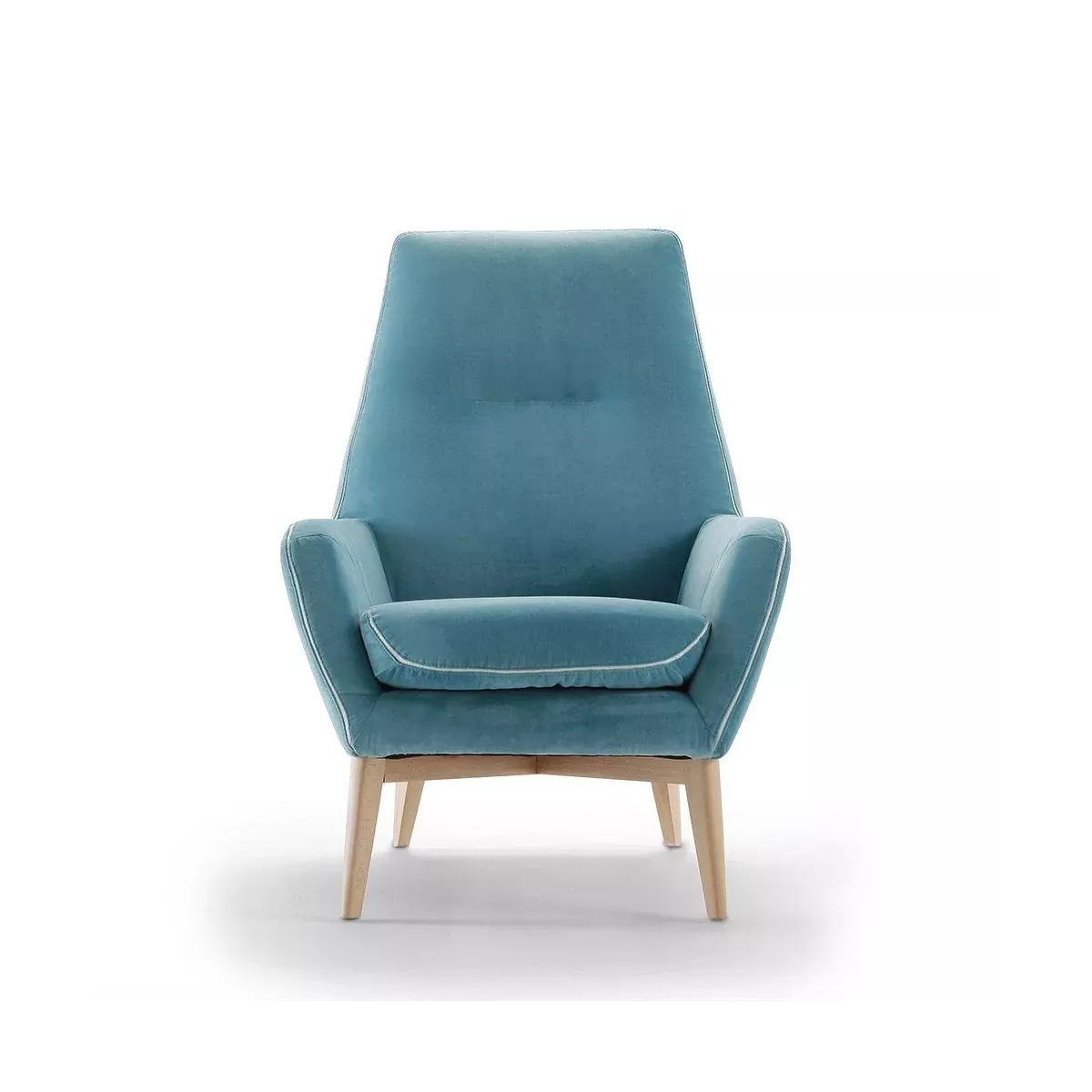 Fauteuil Haut Dossier Catania Bleu
