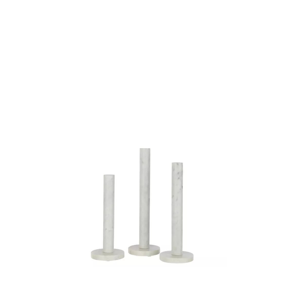 Photophore Marbre Blanc H.35cm
