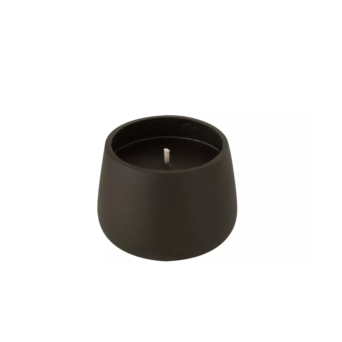 Photophore exterieur ciment 18cm Noir