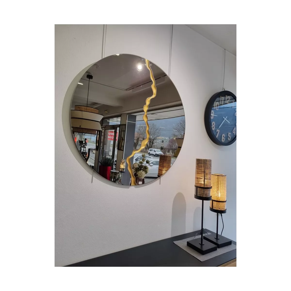 Miroir Galaxie Bronze 100cm