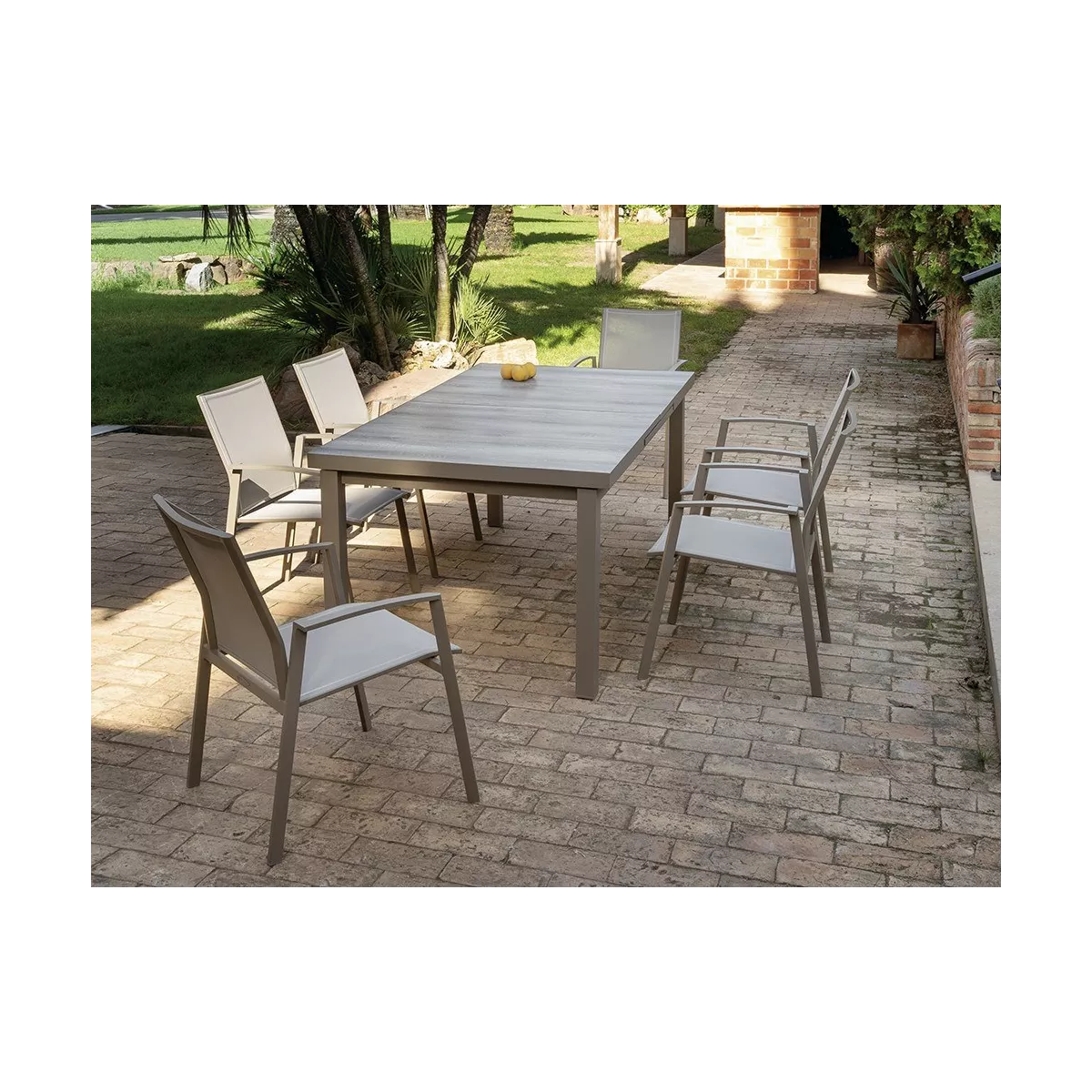 Table Chypre Aluminium180/240