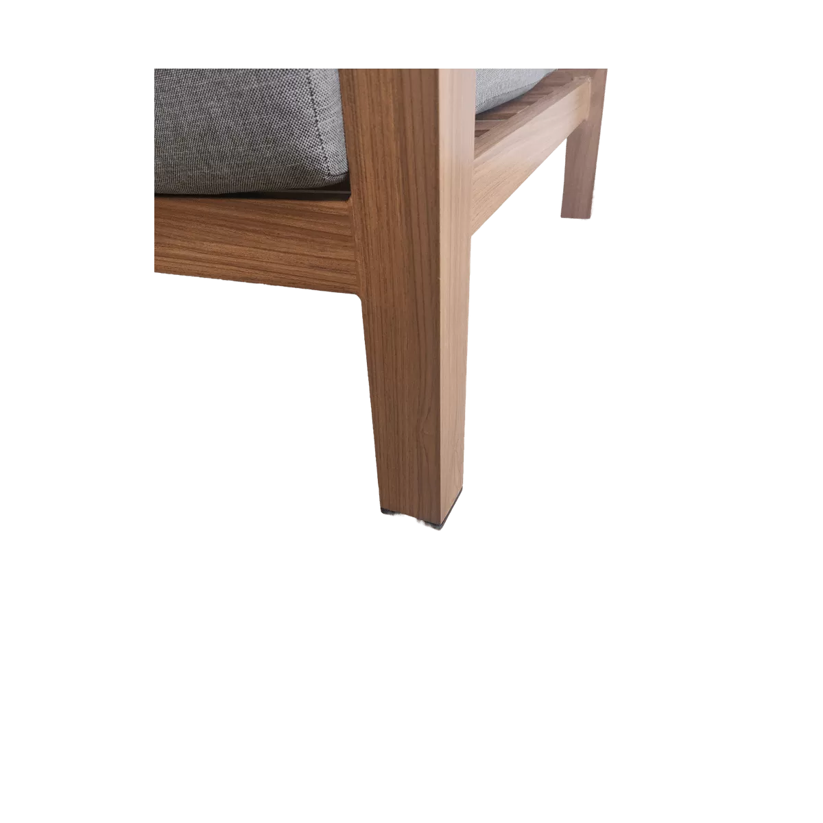 Canapé 2 Places Venecia alu effet bois Tissus Bronx