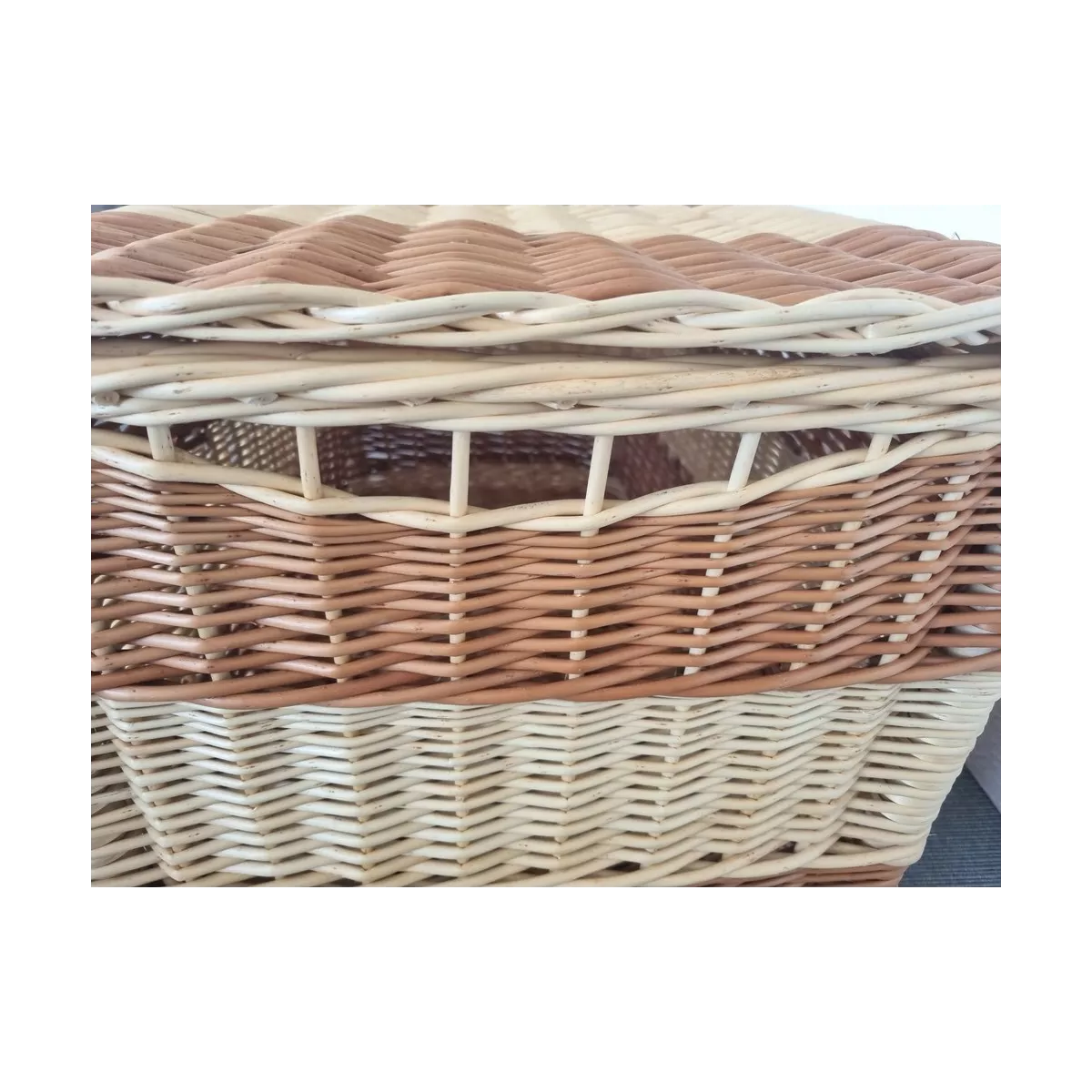 Malle Osier Bicolore 80 x 50 cm
