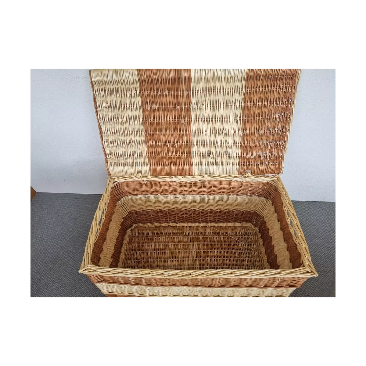 Malle Osier Bicolore 80 x 50 cm