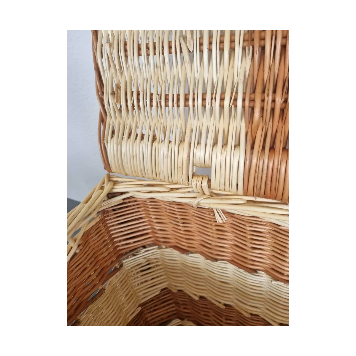 Malle Osier Bicolore 80 x 50 cm