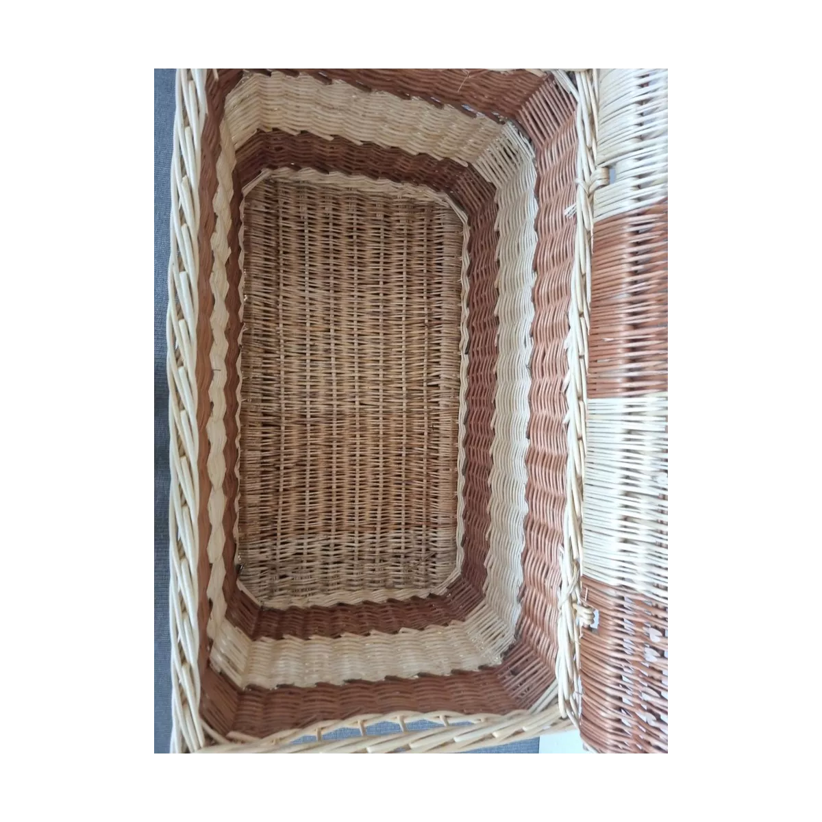 Malle Osier Bicolore 80 x 50 cm