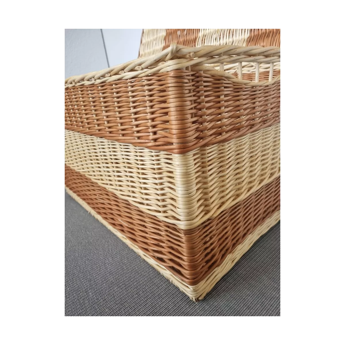 Malle Osier Bicolore 80 x 50 cm