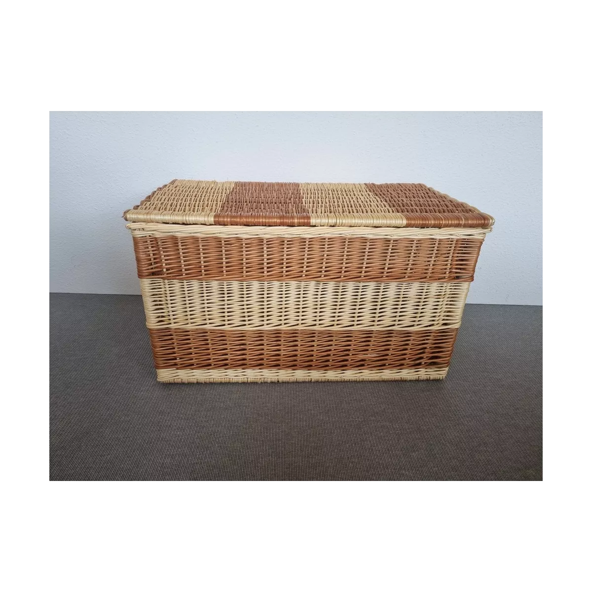 Malle Osier Bicolore 80 x 50 cm