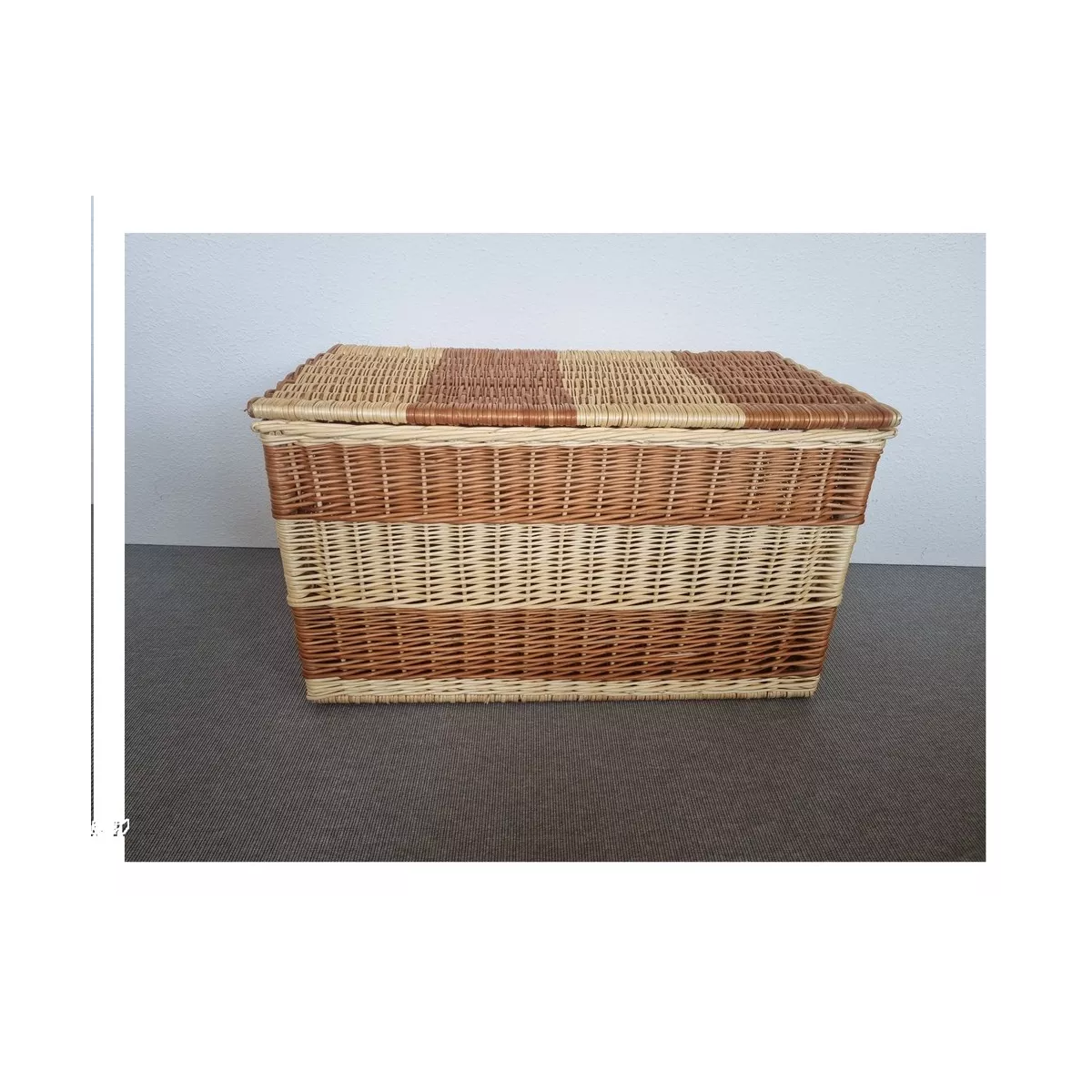 Malle Osier Bicolore 80 x 50 cm