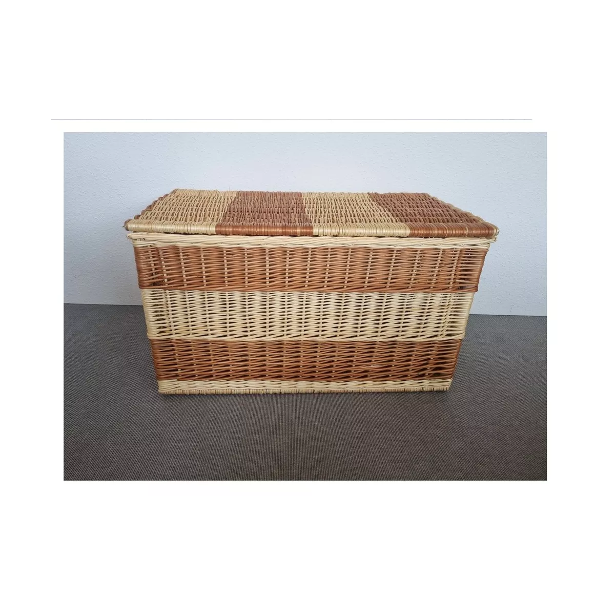 Malle Osier Bicolore 80 x 50 cm